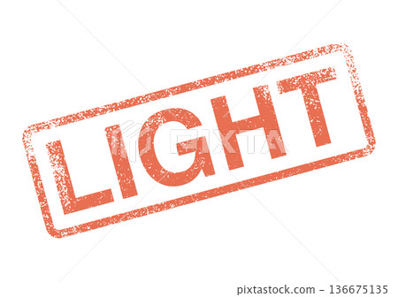 Vintage textured Light stamp conveys brilliance and clarity in a rectangular frame for visual communication 136675135