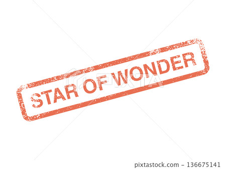 Star of Wonder red distressed rubber stamp with a vintage texture Star of Wonder red distressed rubber stamp with a vintage texture 136675141