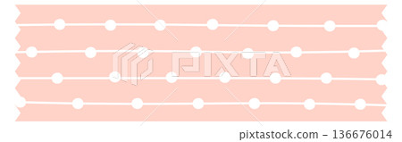 Cute kawaii tape. Washi paper decorative label Cute kawaii tape. Washi paper decorative label 136676014