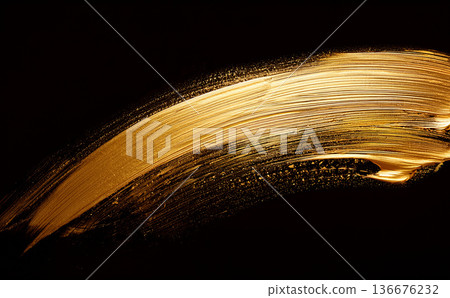Golden brush marks background material Golden brush marks background material 136676232