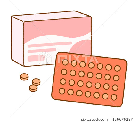 簡單易懂的低劑量避孕藥圖示 | 性教育與健康 136676287