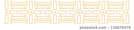 Art deco style border with golden line ornament Art deco style border with golden line ornament 136676476