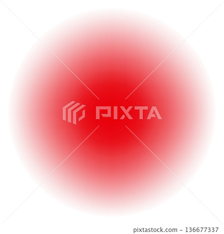 Red spot. Epicenter symbol. Monitor scan sign 136677337
