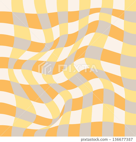 Abstract Wavy Geometric Seamless Background Abstract Wavy Geometric Seamless Background 136677387