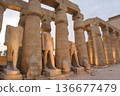 The scenery of Luxor Temple, where you can feel the weight of history 136677479