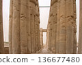 The huge colonnade of Luxor Temple 136677480