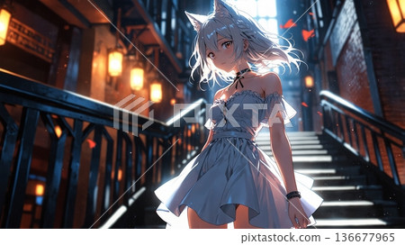 Beautiful wolf girl Beautiful wolf girl 136677965