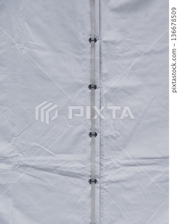 White party event tent detail 136678509