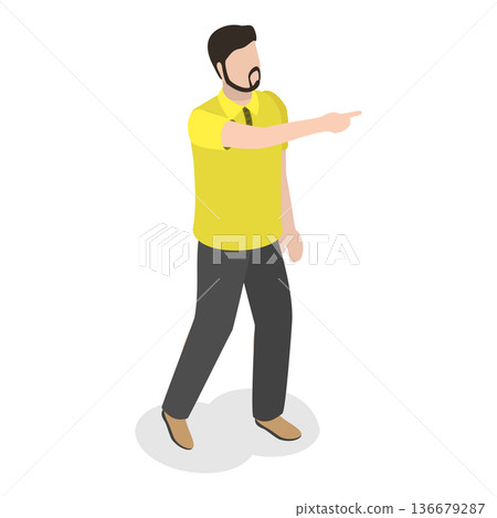 3D Isometric Flat Vector Illustration of Arm Gesture, Individuals Gesturing Enthusiastically With Hands Or Fingers. Item 8 3D Isometric Flat Vector Illustration of Arm Gesture, Individuals Gesturing Enthusiastically With Hands Or Fingers. Item 8 136679287