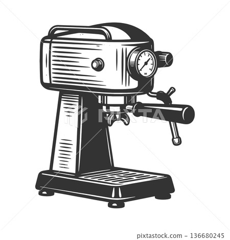 Vintage Espresso Machine Retro Coffee Maker 136680245