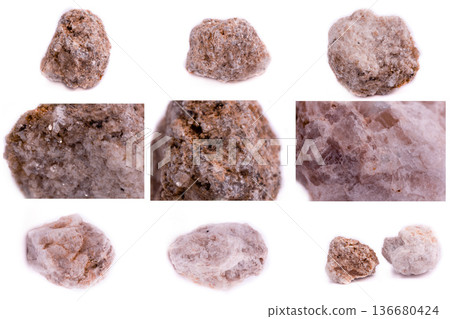 Collection of stone mineral Albit Collection of stone mineral Albit 136680424