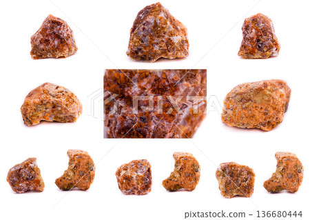 Collection of stone mineral Opal 136680444