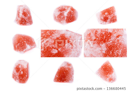 Collection of stone mineral Saltstone orthopase 136680445