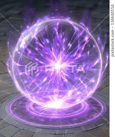 Energy Core of Cultivators in a Magical World Radiates Power in Bright Purple Light Energy Core of Cultivators in a Magical World Radiates Power in Bright Purple Light 136680558