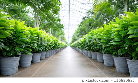 Ecofriendly Warehouse With Plants and Natural Light Creating a Green Atmosphere for Work and Growth Ecofriendly Warehouse With Plants and Natural Light Creating a Green Atmosphere for Work and Growth 136680655