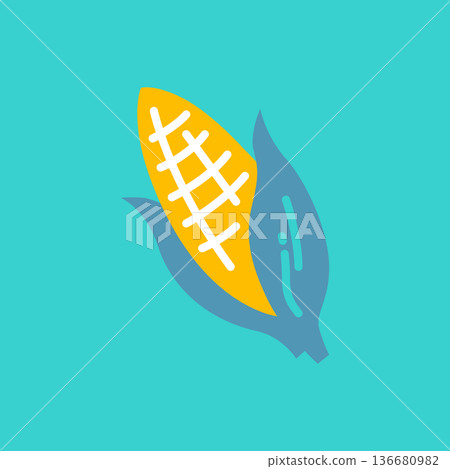 Corn icon - Stock Illustration [136680982] - PIXTA
