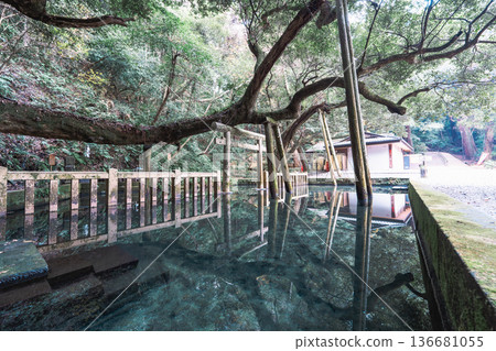 Kashima Shrine, Mitarai Pond and Torii Gate Reflection Kashima Shrine, Mitarai Pond and Torii Gate Reflection 136681055