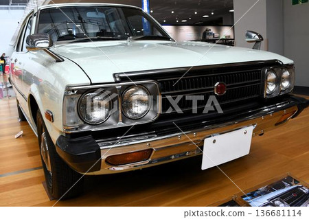 cars displayed in showroom 136681114