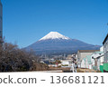 Mt. Fuji and the factory zone 136681121
