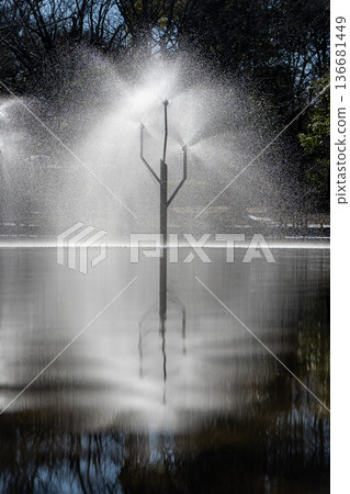 Funabashi Andersen Park Winter Fountain Funabashi Andersen Park Winter Fountain 136681449