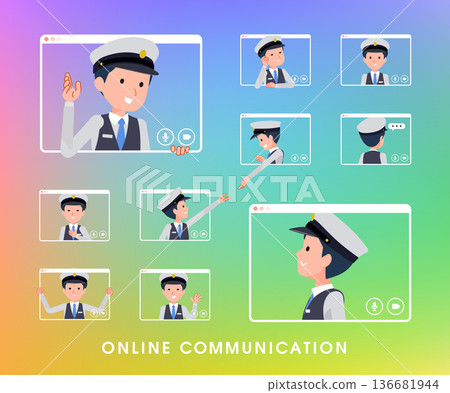 一群男性司機在線上交流 136681944