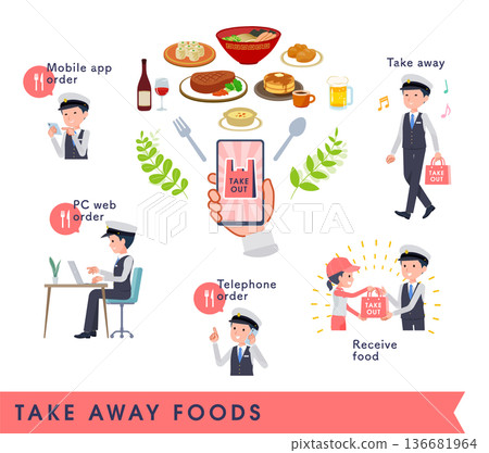A set of takeaway male drivers 136681964