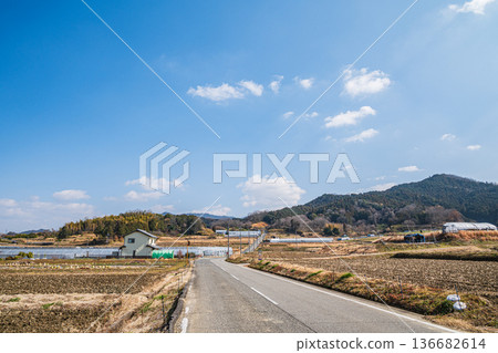Rural road, Asuka Village, Nara Prefecture Rural road, Asuka Village, Nara Prefecture 136682614