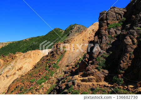 從那須山登山道眺望茶臼山頂 136682730