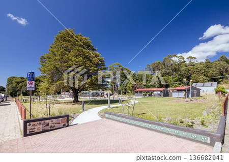The Town of Zeehan in Tasmania Australia The Town of Zeehan in Tasmania Australia 136682941