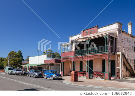 The Town of Zeehan in Tasmania Australia The Town of Zeehan in Tasmania Australia 136682943