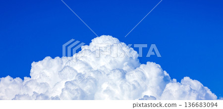 blue sky and white clouds 136683094