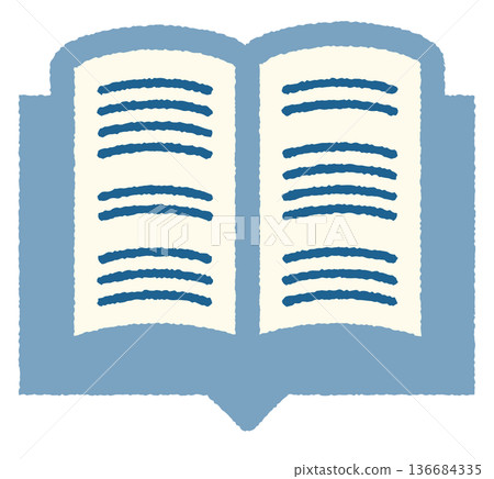 Open book icon 1-color 136684335