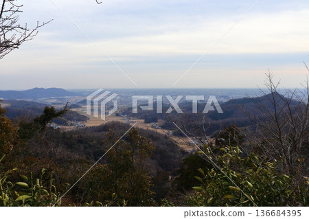 從唐澤山城遺址（唐澤山神社）眺望佐野市景（栃木縣佐野市） 136684395