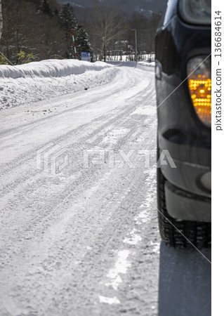 The winter trail of Hokkaido The winter trail of Hokkaido 136684614