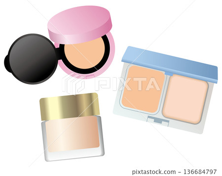 彩色粉底套裝（氣墊、粉餅、粉底霜） 136684797