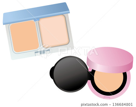 Powder foundation and cushion foundation 136684801