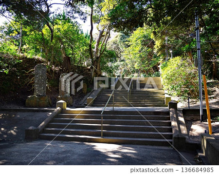 Stairs of approach Stairs of approach 136684985