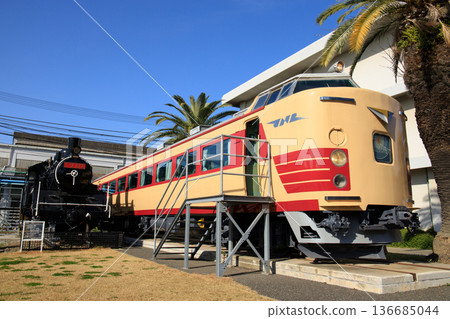 小倉綜合車輛中心展出的C12蒸氣機車及485系列列車 136685044