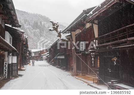 Tsumago-juku (winter) 136685592