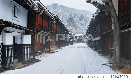 妻籠宿(冬季) 妻籠宿(冬季) 136685663