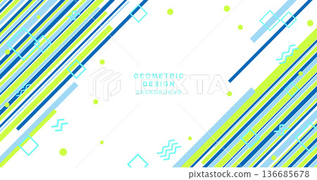 Geometric background material combined with diagonal lines Geometric background material combined with diagonal lines 136685678