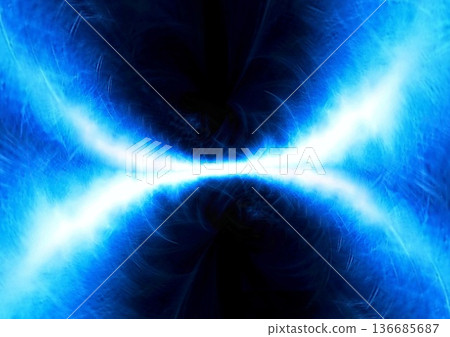 Abstract background of warped space with swirling blue energy | Futuristic light portal image Abstract background of warped space with swirling blue energy | Futuristic light portal image 136685687