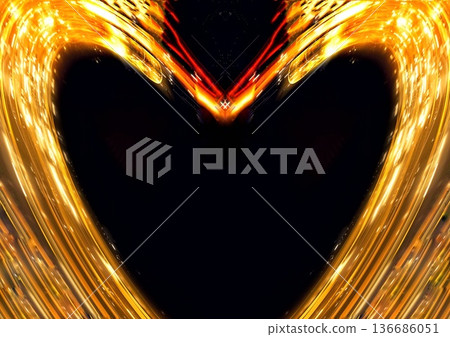 Dynamic abstract art with sparkling gold lines Dynamic abstract art with sparkling gold lines 136686051