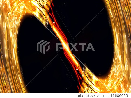 Dynamic abstract art with sparkling gold lines Dynamic abstract art with sparkling gold lines 136686053