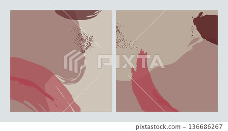 Abstract square background template design, red nude shades Abstract square background template design, red nude shades 136686267