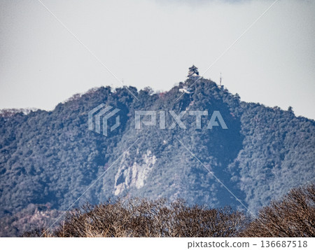 從木曾川上的犬山公園可以眺望金華山和岐阜城。 136687518