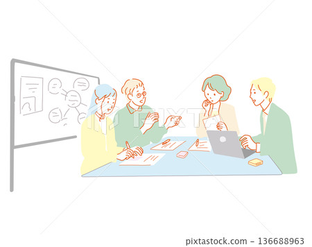 Corporate group work Corporate group work 136688963