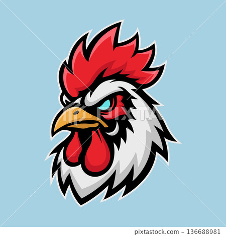 rooster mascot logo illustration vector design template modern style eps 10 rooster mascot logo illustration vector design template modern style eps 10 136688981