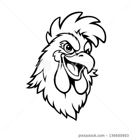 rooster mascot logo illustration vector design template modern style eps 10 rooster mascot logo illustration vector design template modern style eps 10 136688983