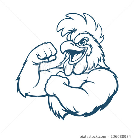 rooster mascot logo illustration vector design template modern style eps 10 rooster mascot logo illustration vector design template modern style eps 10 136688984